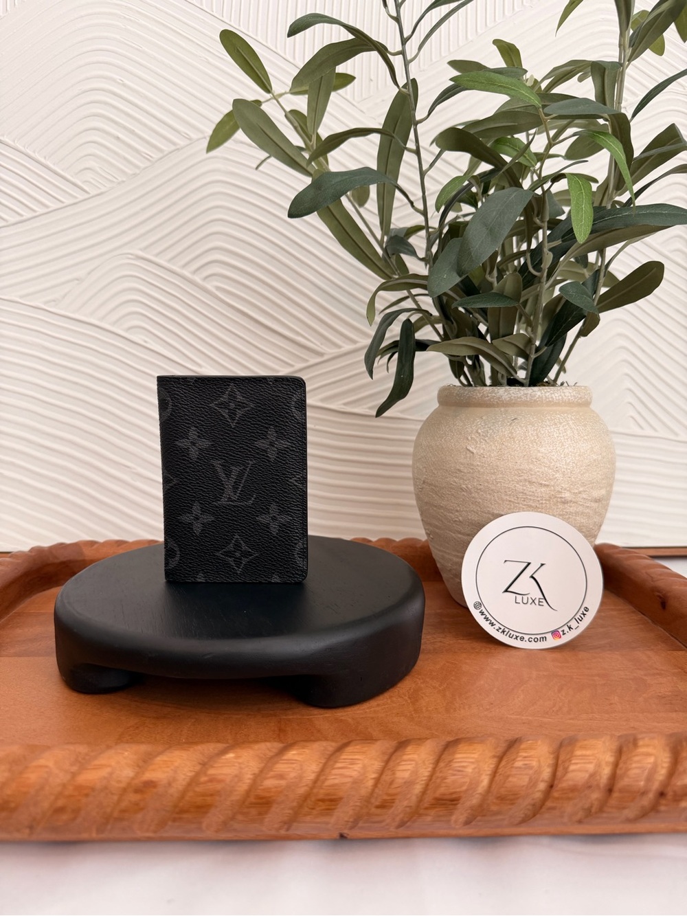 Louis Vuitton Monogram Eclipse Passport Holder